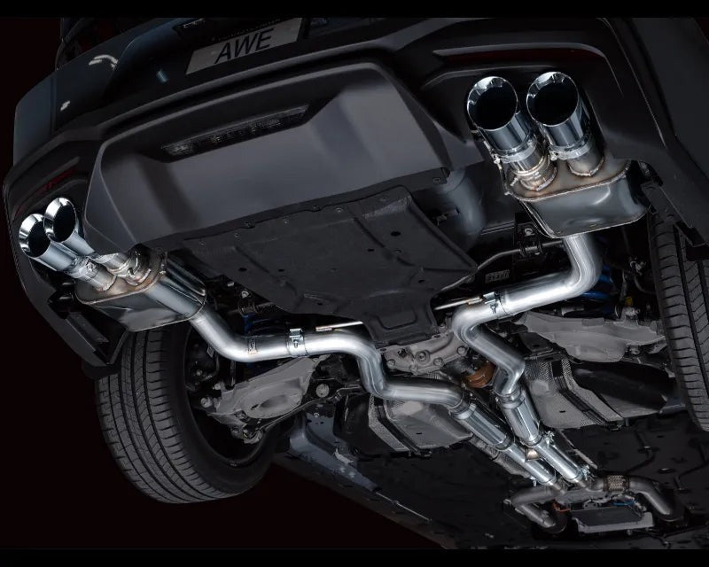 AWE SwitchPath Exhaust for S650 Ford Mustang GT Fastback - Quad Chrome Silver Tips (3025-42650)
