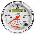 Autometer 3-3/8" 8K RPM/120 MPH Tachometer/Speedometer Gauge Arctic White | Universal (1381)