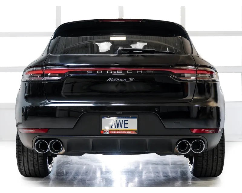 AWE Touring Edition Catback Exhaust for '19-'21 Porsche Macan 3.0T/2.9TT - Chrome Silver Tips (3015-42951)