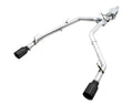 AWE 0FG Dual Rear Exit Catback Exhaust for 4th Gen RAM 1500 5.7L (without bumper cutouts) - Diamond Black Tips (3015-33104)