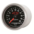 Autometer 2-1/16" 0-2000 °F Pyrometer EGT Gauge CHEVY Red BOWTIE | Universal (3645-00406)