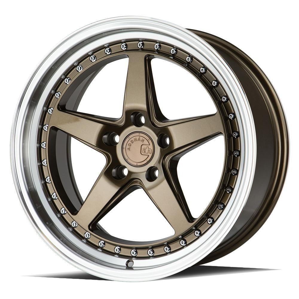 AodHan Wheels DS05 Bronze w/ Machined Lip 18x9.5 | 5x114.3 (DS51895511415BR)