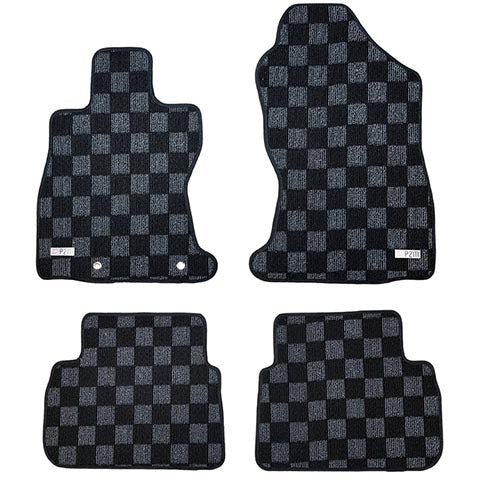 P2M Front + Rear Race Floor Mats - Dark Grey | 2022+ Subaru WRX (P2-CPTVBFFRDG-TP)