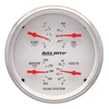 Autometer 5" 100 PSI/100-250 °F/8-18V/240-33 Ω Quad Gauge Arctic White | Universal (1310)