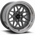 Vors Wheels VR7 Gunmetal w/ Machined Lip 15x7 | 4x100/4x114.3 (VR0715708H35GM)