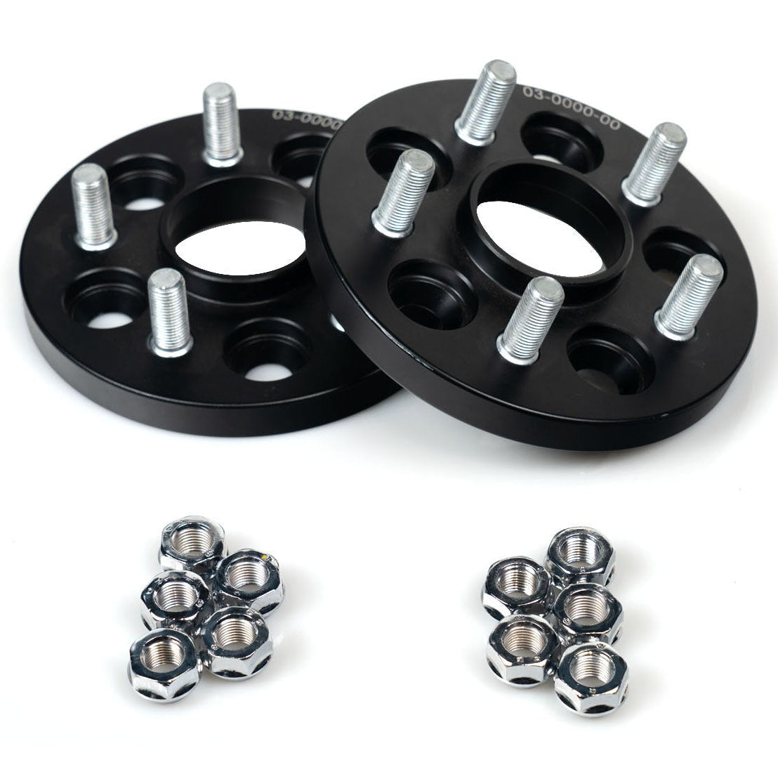 Evolved Wheel Spacers | 15mm | 5x100 | 56.1mm Bore | 12x1.25 | Pair (03-0000-00)
