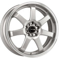 Drag Wheels DR35 Silver w/ Machined Lip 17x7.5 | 5x100/5x114.3 (DR351775054573S)