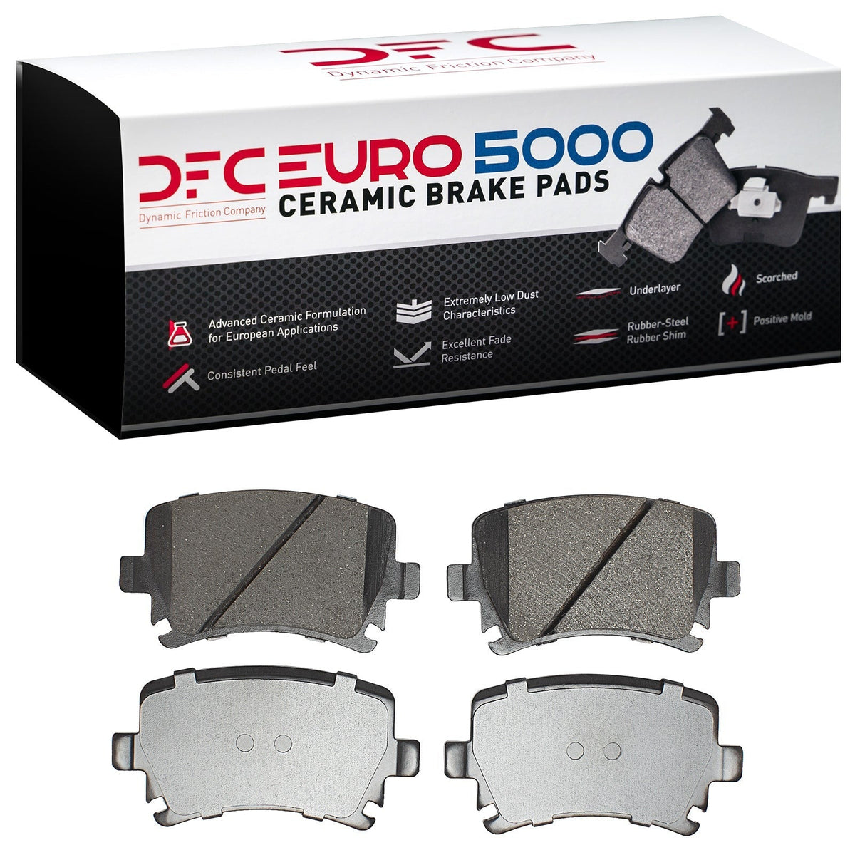 DFC EURO 5000 Rear Brake Pads | Multiple VW/Audi Fitments (1600-1108-00)