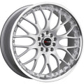 Drag Wheels DR19 Silver w/ Machined Lip 16x7 | 5x100/5x114.3 (DR19167054073S)