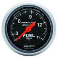 Autometer 2-1/16" 0-15 PSI Fuel Pressure Gauge SPORT-COMP | Universal (3311)