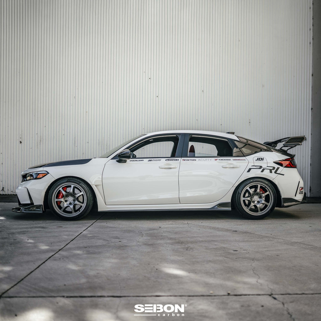 Seibon Carbon MB-Style Carbon Fiber Side Skirts | 2023+ Honda Civic Type R (SS23HDCVR-MB)