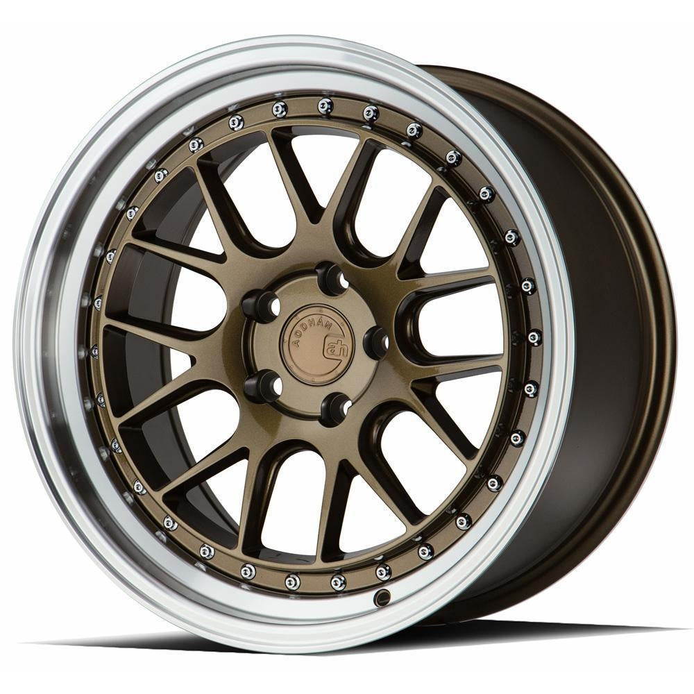 AodHan Wheels DS06 Bronze w/ Machined Lip 18x9.5 | 5x100 (DS61895510035BZ)