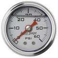 Autometer 1-1/2" 0-60 PSI Press Gauge Silver | Universal (2179)