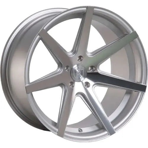 Rohana Wheels RC7 Silver w/ Machined Spoke Faces 19x8.5 | 5x112 (RC719855112MS25)