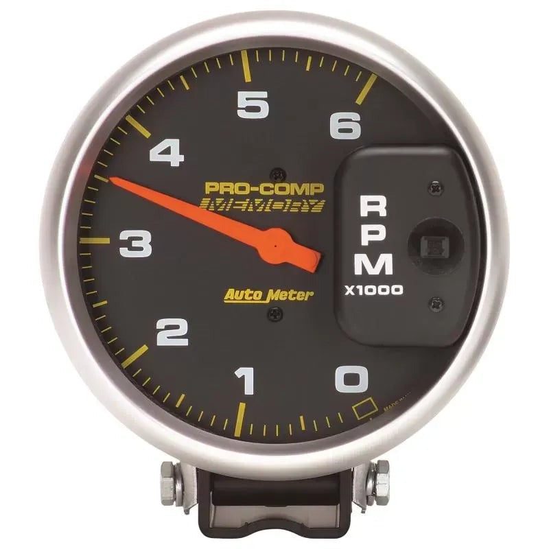 Autometer 5" 0-6000 RPM Tachometer Gauge Pedestal W/PEAK MEMORY | Universal (6806)