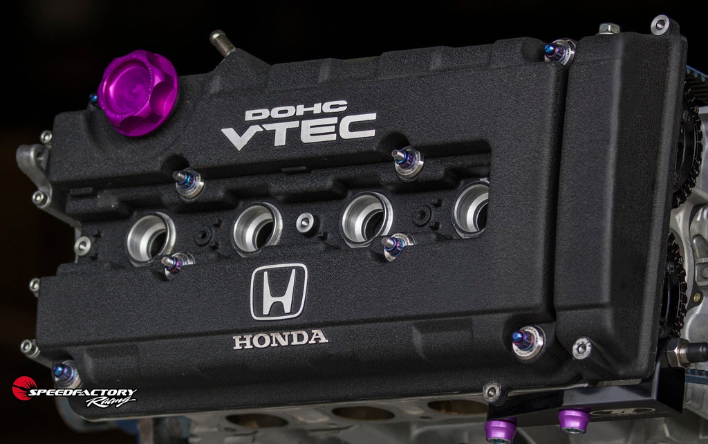 SpeedFactory Racing B-Series VTEC Titanium Valve Cover Hardware Kit | 1994-2001 Acura Integra, and 1999-2000 Honda Civic Si (SF-02-076)