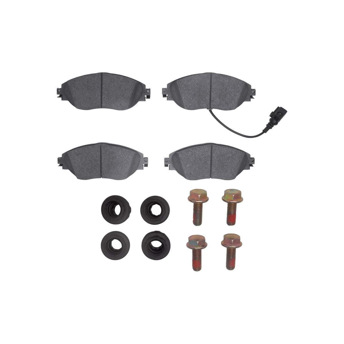 DFC 5000 Advanced Low Metallic Front Brake Pads & Hardware | Multiple VW/Audi Fitments (1552-1633-01)