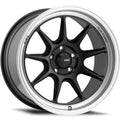 Konig Countergram Matte Black w/ Matte Machined Lip 18x11 | 5x114.3 (CT18514155)