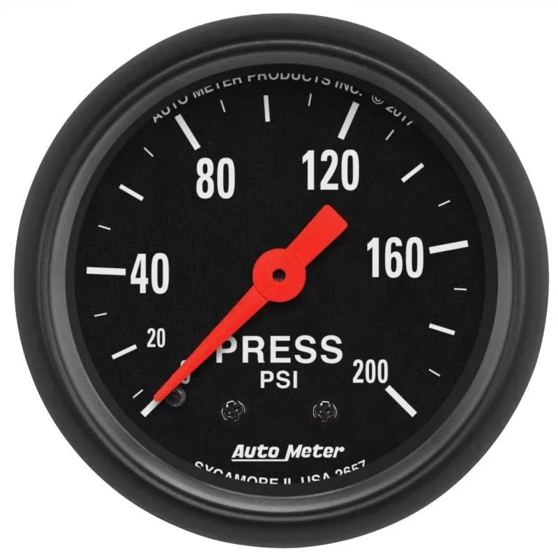 Autometer 2-1/16" 0-200 PSI Pressure Gauge Z-SERIES | Universal (2657)