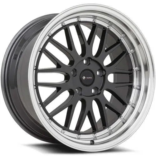 Vors Wheels VR8 Hyperblack w/ Machined Lip 18x8 | 5x114.3 (VR08188051435HB)