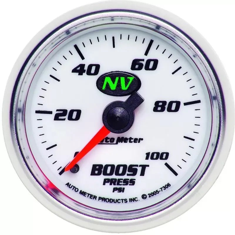 Autometer 2-1/16" 0-100 PSI Boost Gauge NV | Universal (7306)