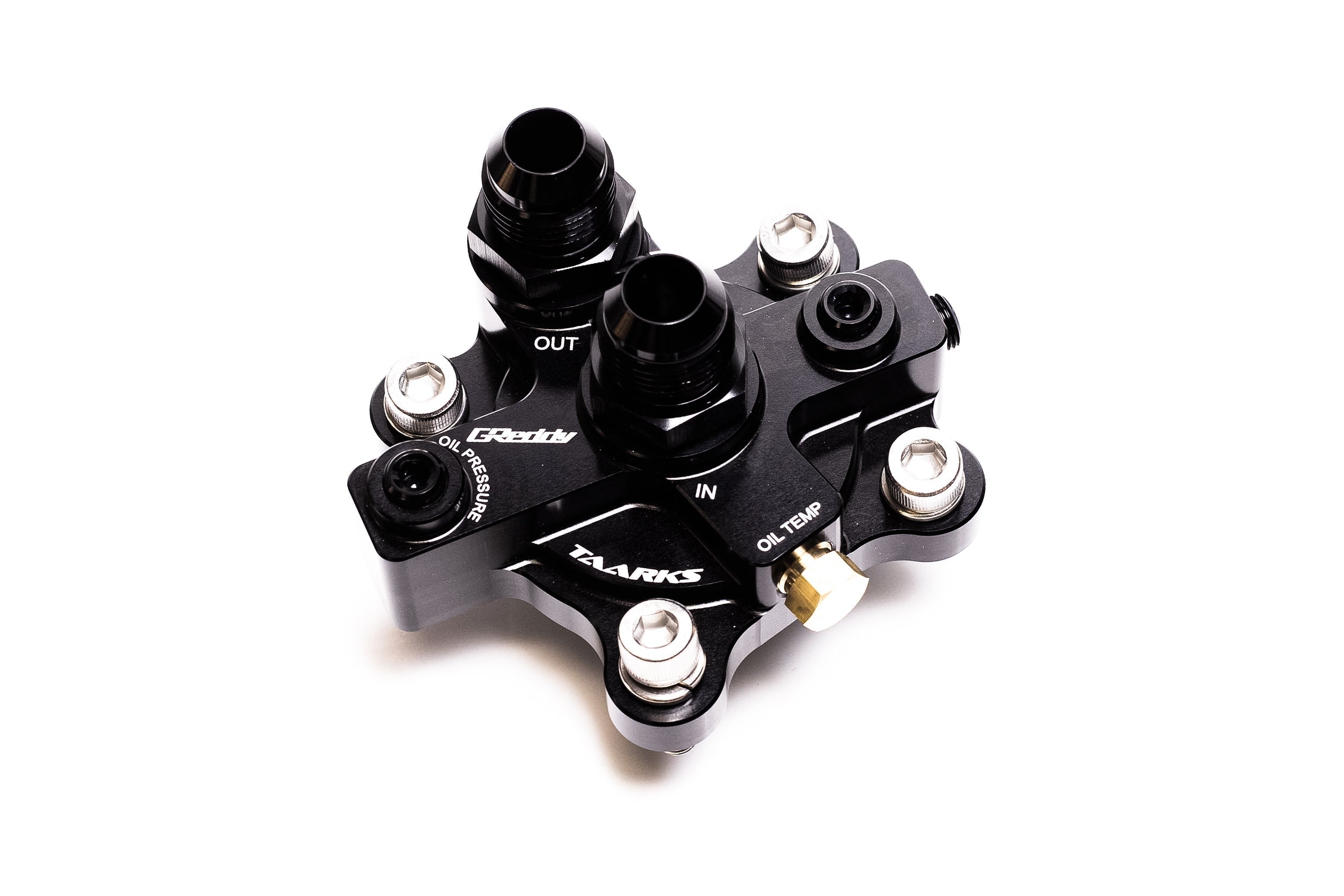GReddy RB26 Bolt-On Oil Block Adapter | 1989-2002 Nissan Skyline GT-R (12428100)
