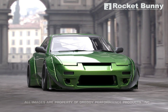 GReddy V2 Rocket Bunny Aero Side Skirts Only | 1989-1993 Nissan 240SX (17020385)