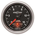 Autometer 2-1/16" 0-15 PSI Fuel Pressure Gauge SPORT-COMP II | Universal (3667)