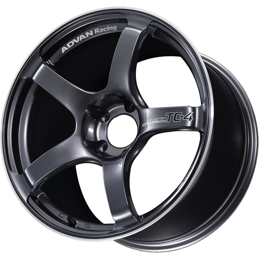 Advan Racing TC4 Racing Gunmetallic w/ Machined Outer Lip Ring 18x11 | 5x114.3 (YAD8M15EGMR)