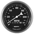 Autometer 3-3/8" 0-120 MPH Electric PROG. W/ WHEEL ODO Speedometer Gauge Old Tyme Black | Universal (1779)