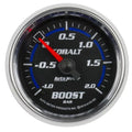 Autometer 2-1/16" -1/+2 BAR Mechanical Vacuum/Boost Gauge Cobalt | Universal (6103-M2)