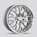 Drag Wheels DR75 Silver w/ Machined Lip 20x8.5 | 5x114.3 (DR752085063873S)