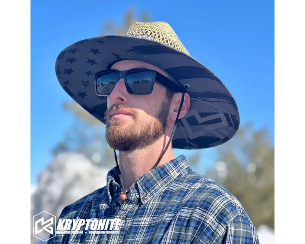 Kryptonite Graphic Straw Hat | STRAWQR2