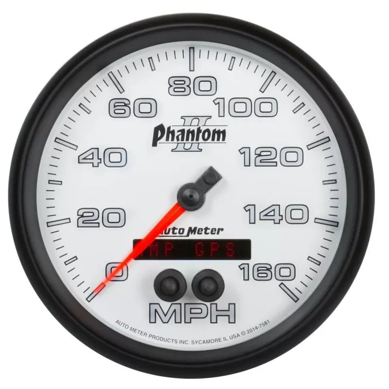 Autometer 5" 0-160 MPH Speedometer Gauge Phantom II | Universal (7581)