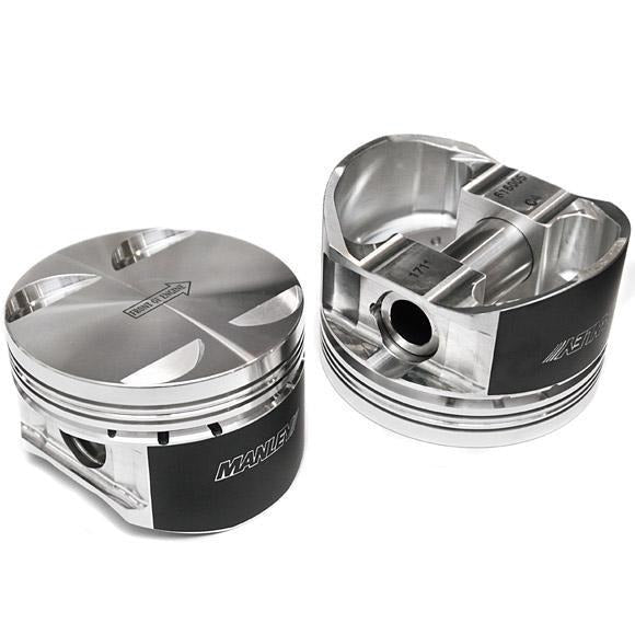 Manley Performance Extreme Duty 77.7mm Stroker (2.7L) Piston Set - 87mm Bore w/9:1 Compression Ratio | 1989-2001 Nissan Skyline GT-R (R32, R33, & R34) (643110CE-6)