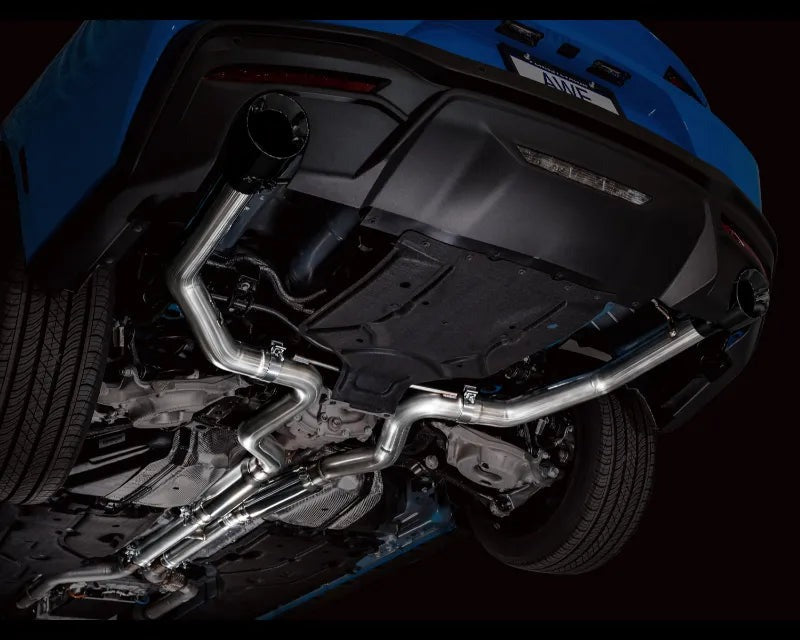 AWE Track Edition Exhaust for S650 Ford Mustang GT Fastback - Dual Diamond Black Tips (3020-33650)
