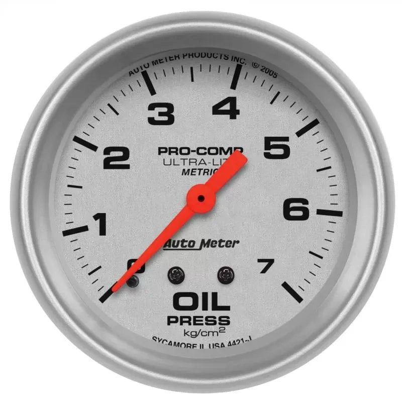 Autometer 2-5/8" 0-7KG/ CM2 Oil Pressure Gauge ULTRA-LITE | Universal (4421-J)