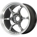 Advan Racing RG-D2 Hyperblack w/ Machined Lip 18x9 | 5x114.3 (YAT8I43EHB)