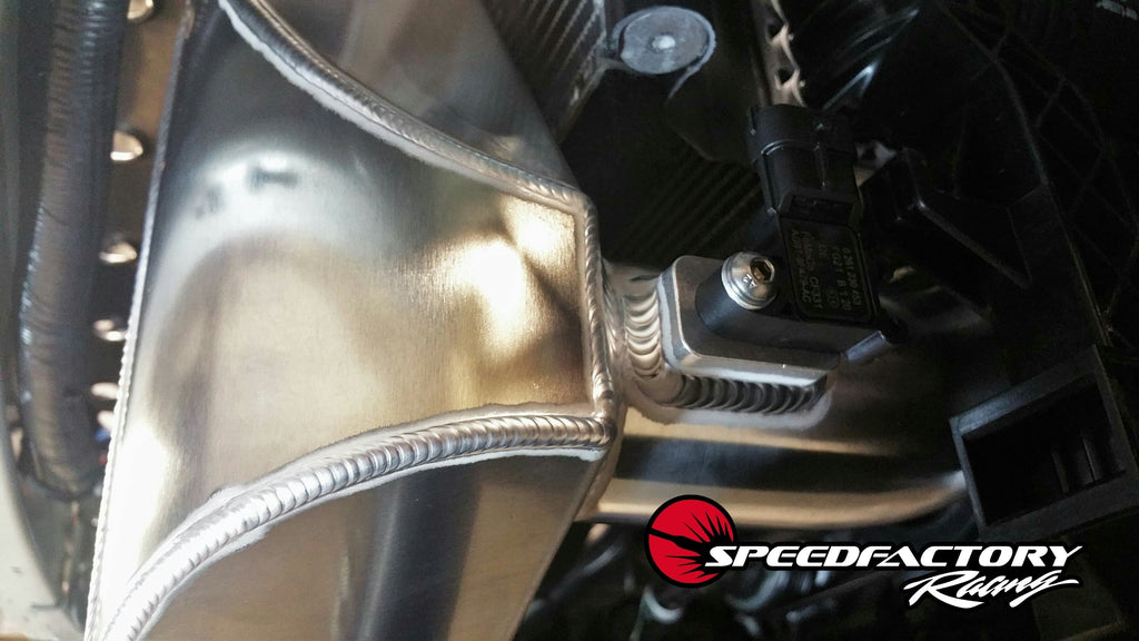 SpeedFactory Racing 600HP Dual Backdoor Intercooler | 2015-2022 Ford Mustang Ecoboost (SF-06-55-002)
