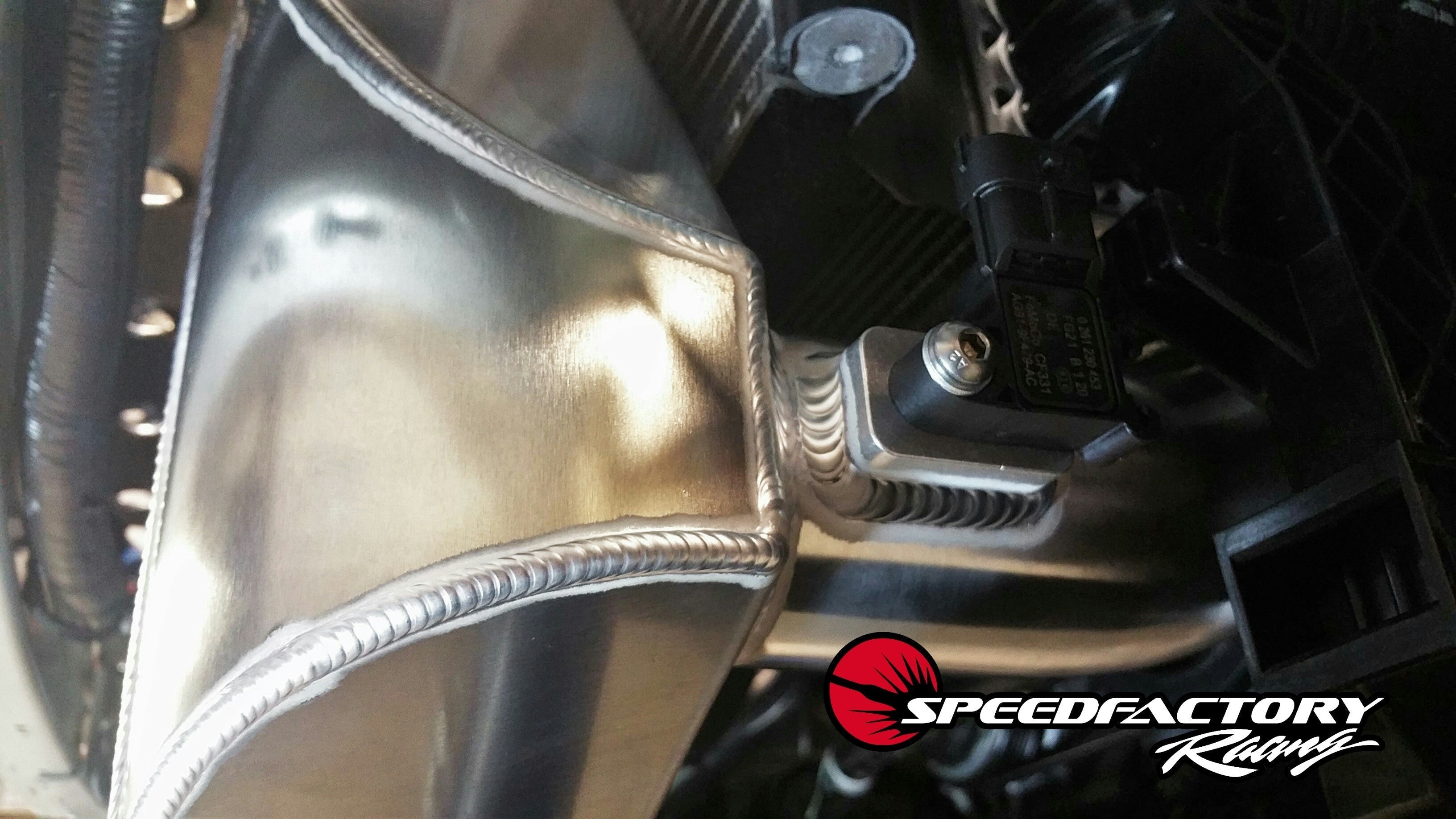 SpeedFactory Racing 600HP Dual Backdoor Intercooler | 2015-2022 Ford Mustang Ecoboost (SF-06-55-002)