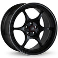 Enkei PF06 Black w/ Machined Lip Ring 18x11 | 5x114.3 (545-811-6515BKM)