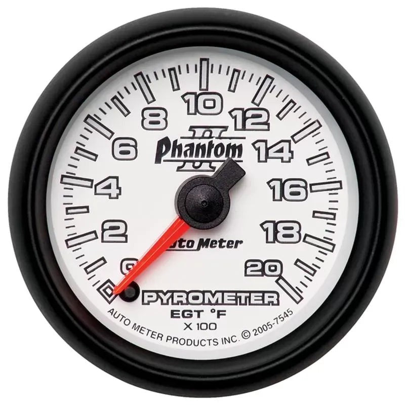 Autometer 2-1/16" 0-2000 °F Pyrometer EGT Gauge Phantom II | Universal (7545)