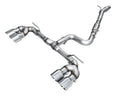 AWE Track Edition Exhaust for Volkswagen MK8 Golf R - Chrome Silver Tips (3020-42658)