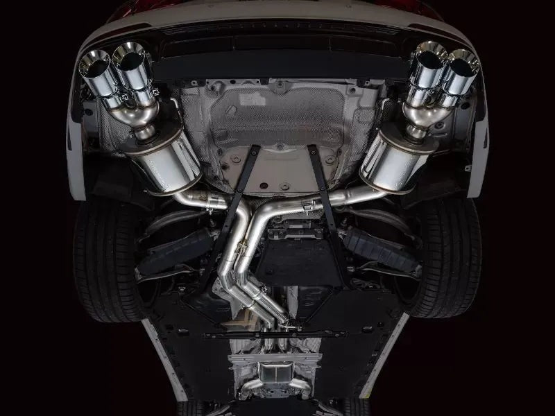 AWE Touring Edition Exhaust for Audi C8 S6/S7 - Chrome Silver Tips (3015-42103)