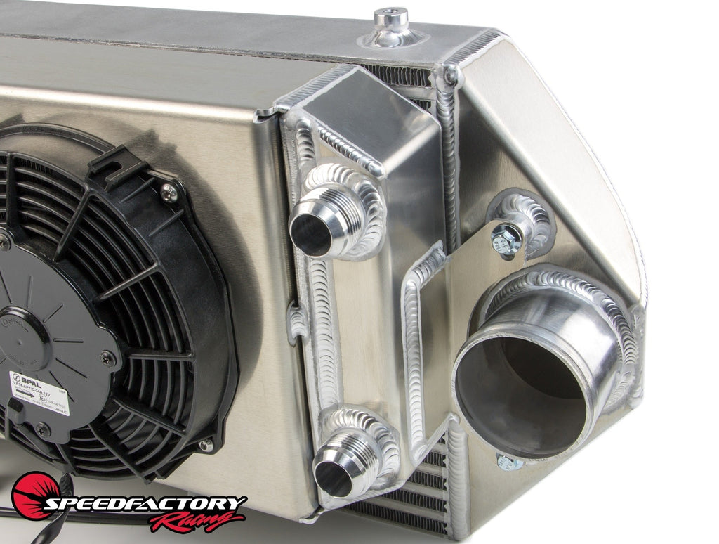 SpeedFactory Racing Dual Backdoor Intercooler | 1994-2001 Acura Integra, 2000-2009 Honda S2000, and 1992-2000 Honda Civic (SF-06-100-083-031)