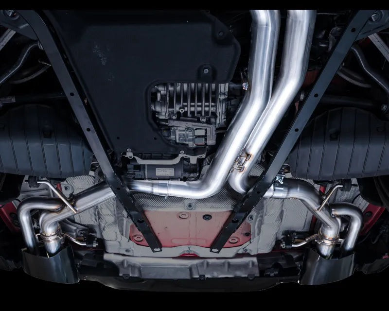 AWE Tuning SwitchPath Exhaust | 3" Diameter | 9.25" Dual Diamond Black RS-Style Tips for Audi C8 RS6 Avant / RS7 (3025-33776)