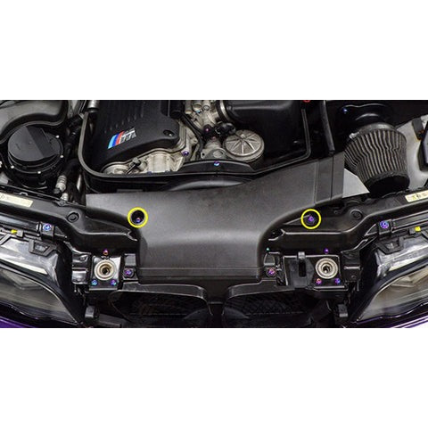 Dress Up Bolts Titanium Hardware Air Intake Scoop Kit | 2000-2006 BMW M3 (BMW-025-Ti)