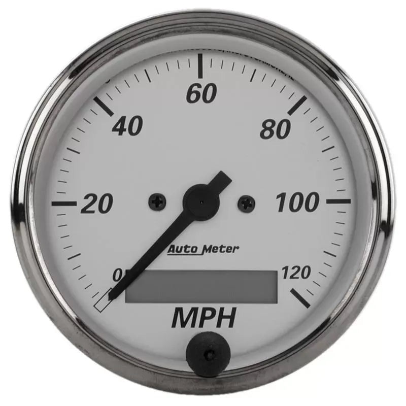 Autometer 3-1/8" 0-120 MPH Speedometer Gauge American Platinum | Universal (1988)