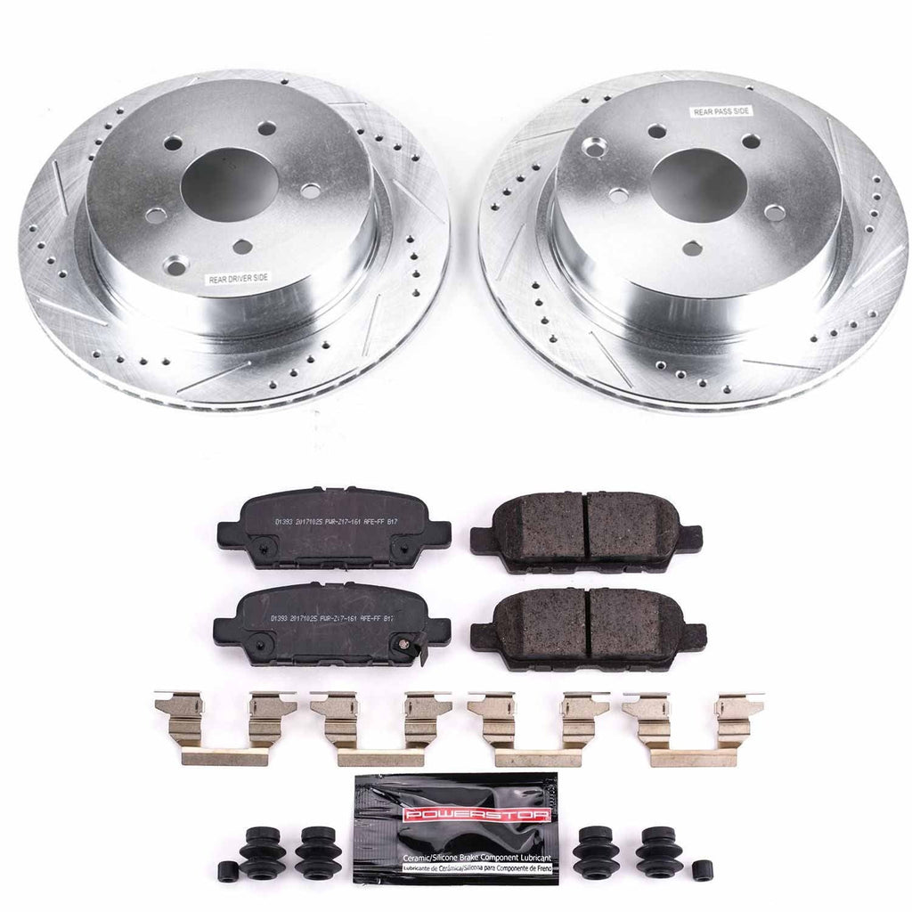 Power Stop Front & Rear Z23 Evolution Sport Brake Kit | 2014-2024 Infiniti Q50 & 2018-2022 Infiniti Q60 (K8006/K6944/K8021)
