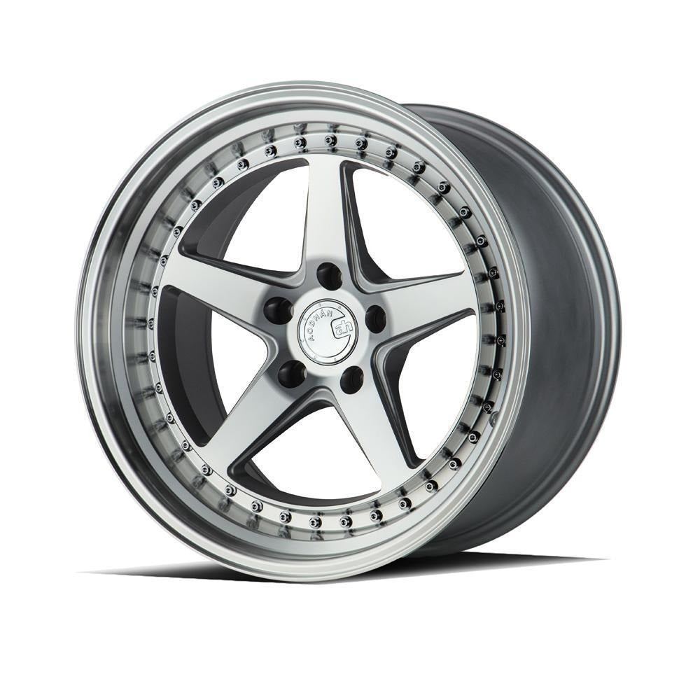 AodHan Wheels DS05 Silver w/ Machined Spoke Faces & Lip 18x9.5 | 5x114.3 (DS51895511422SMF)